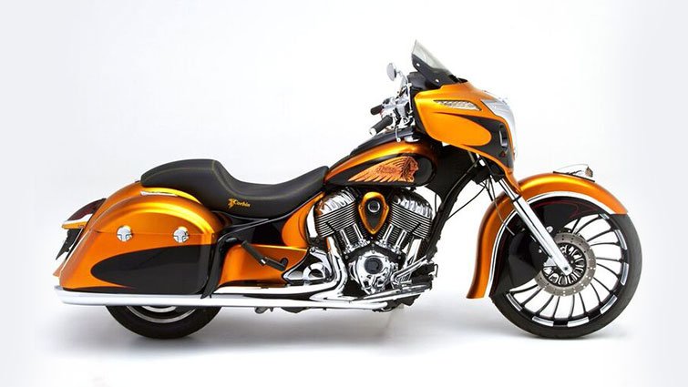 super7moto's tweet photo. Tequila Sunset de Hollister Powersports es la ganadora del #ProjectChieftain de @indianmotocycle https://t.co/tuts4rQKHs https://t.co/N8ddZyuUIM
