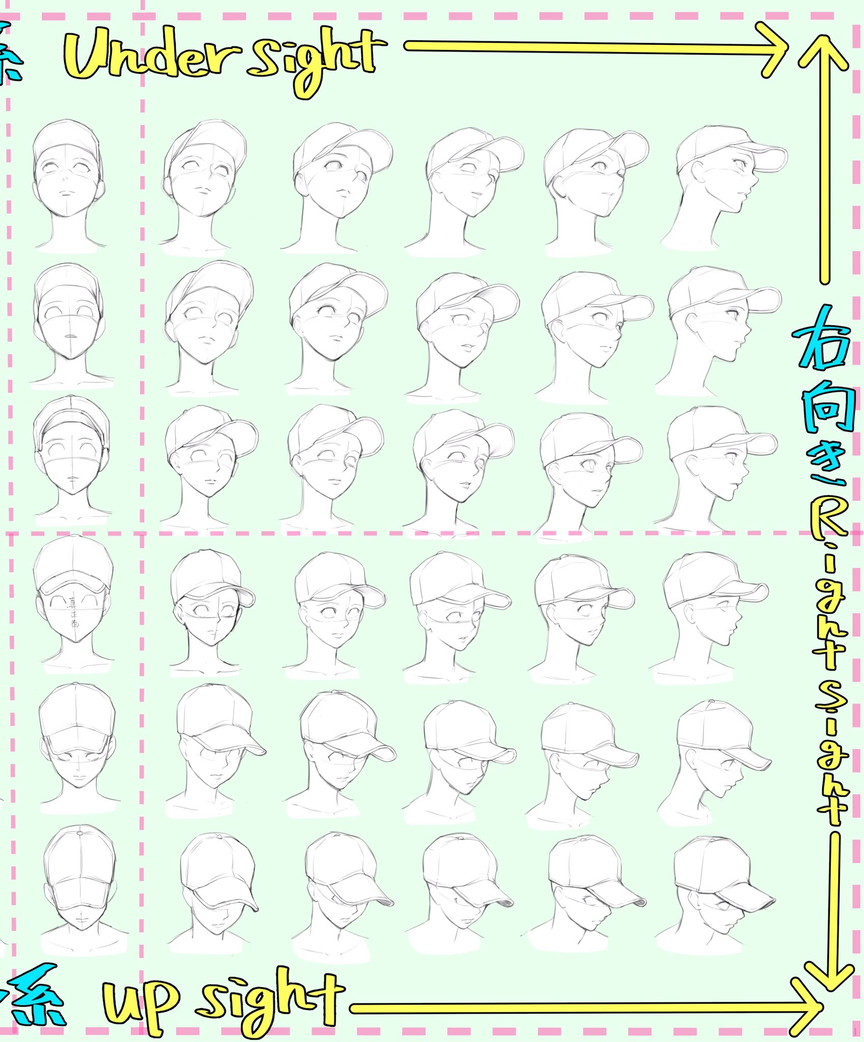 吉村拓也 イラスト講座 後ろかぶり をカッコよくする キャップ帽子の描き方 4つのポイント解説イラスト T Co K4czupmotb Twitter