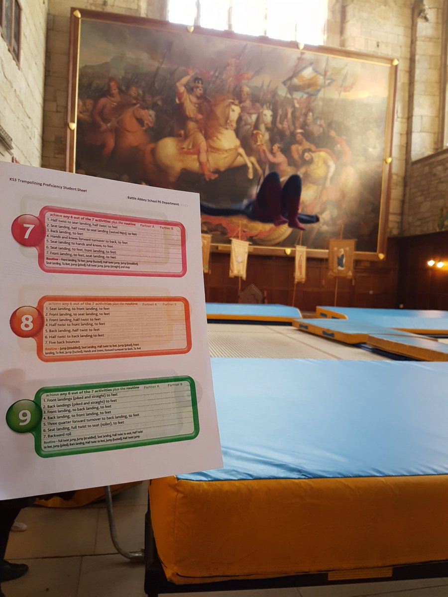 bas_sport's tweet photo. Not a bad background for a year 8 trampolining lesson #tramp #proficiencyawards #1066background https://t.co/XLWrzIF7kj