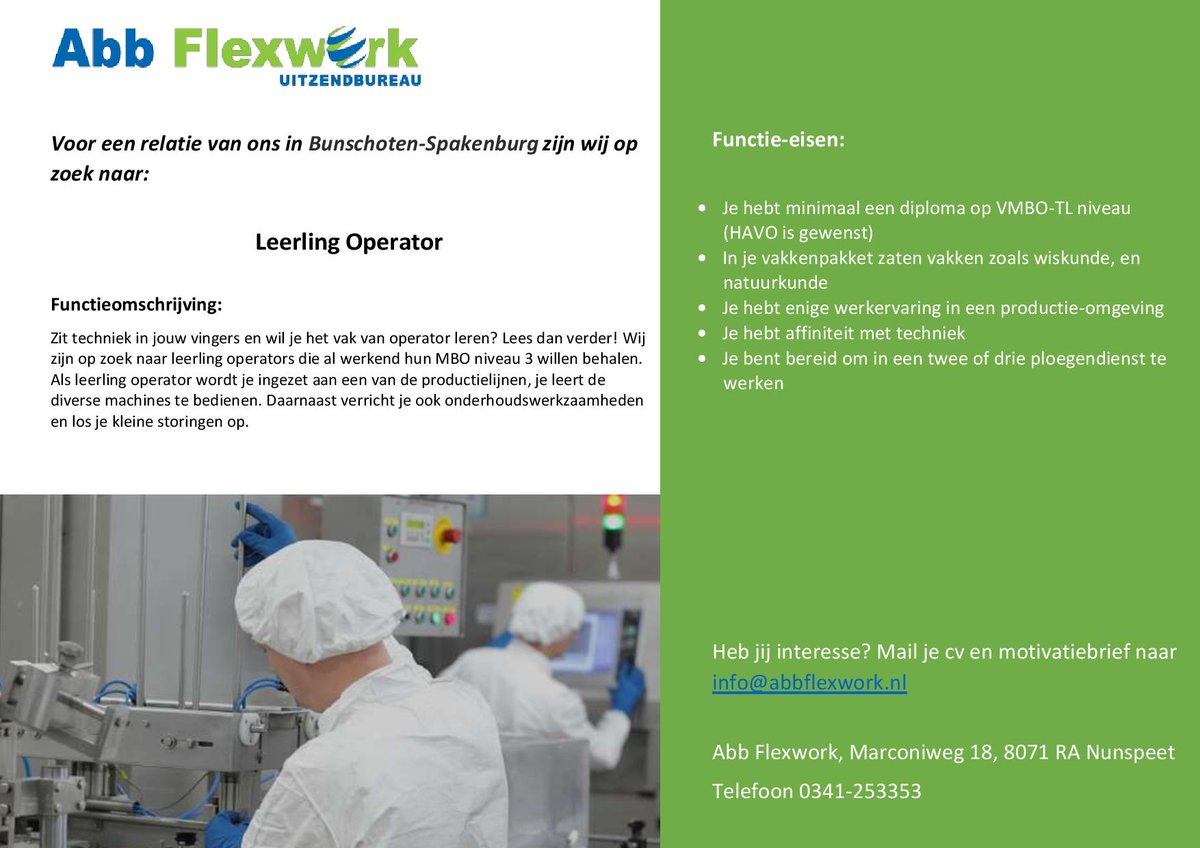 FlexworkAbb's tweet photo. #Retweets worden gewaardeerd! https://t.co/MgtA91EBmV