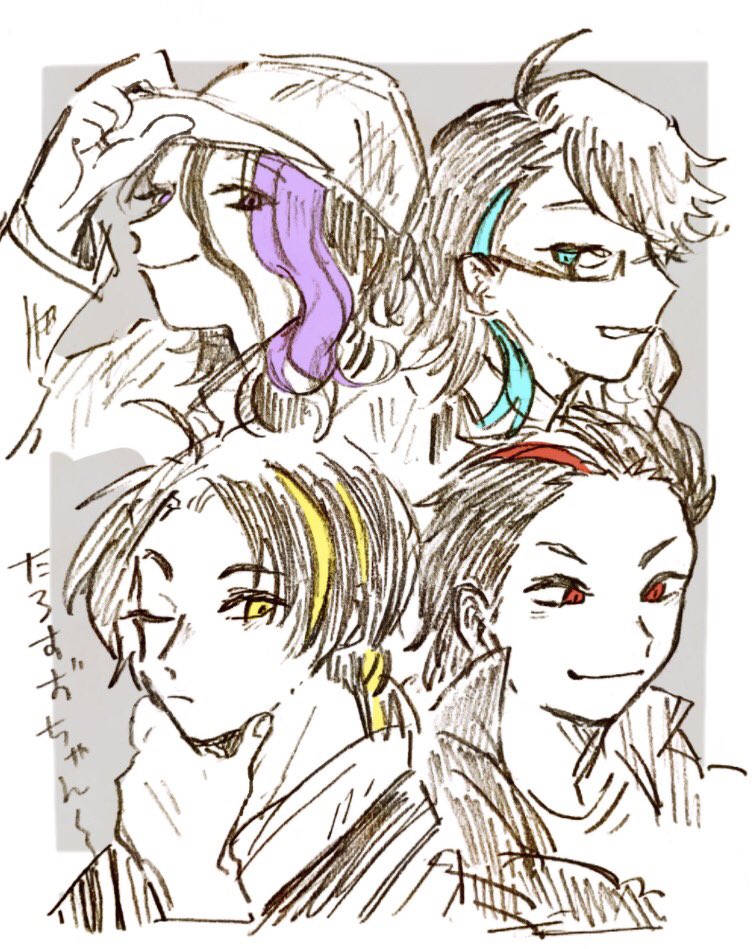 同じパーツで描きわけたかった 
