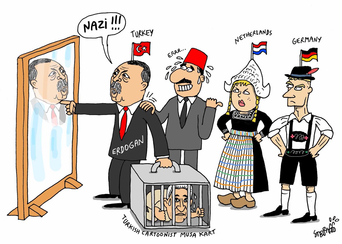 Image result for Erdogan in Germany cartoon