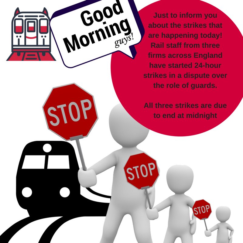 Good Morning today there is a #Northernstrike if you're going to miss your train today, put in a claim! more info at:bbc.co.uk/news/uk-englan…