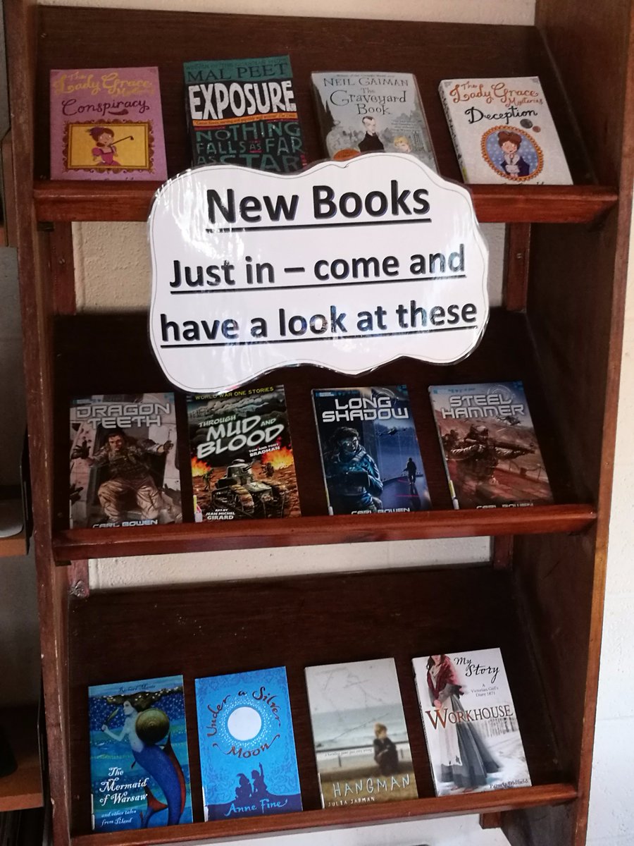 DunLibrary's tweet image. Just some of the great new books we have had into Dunhurst library this week. Come and borrow one now!