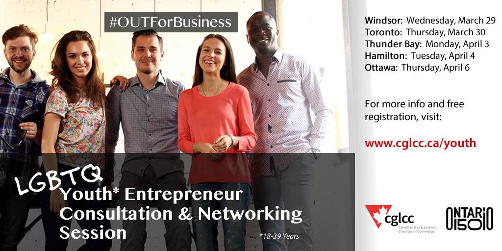 theCGLCC's tweet photo. Are you a young #LGBTQ looking to start their own business? Visit https://t.co/LDG7QvoKMS #OutForBusiness https://t.co/KeOj5McOxV