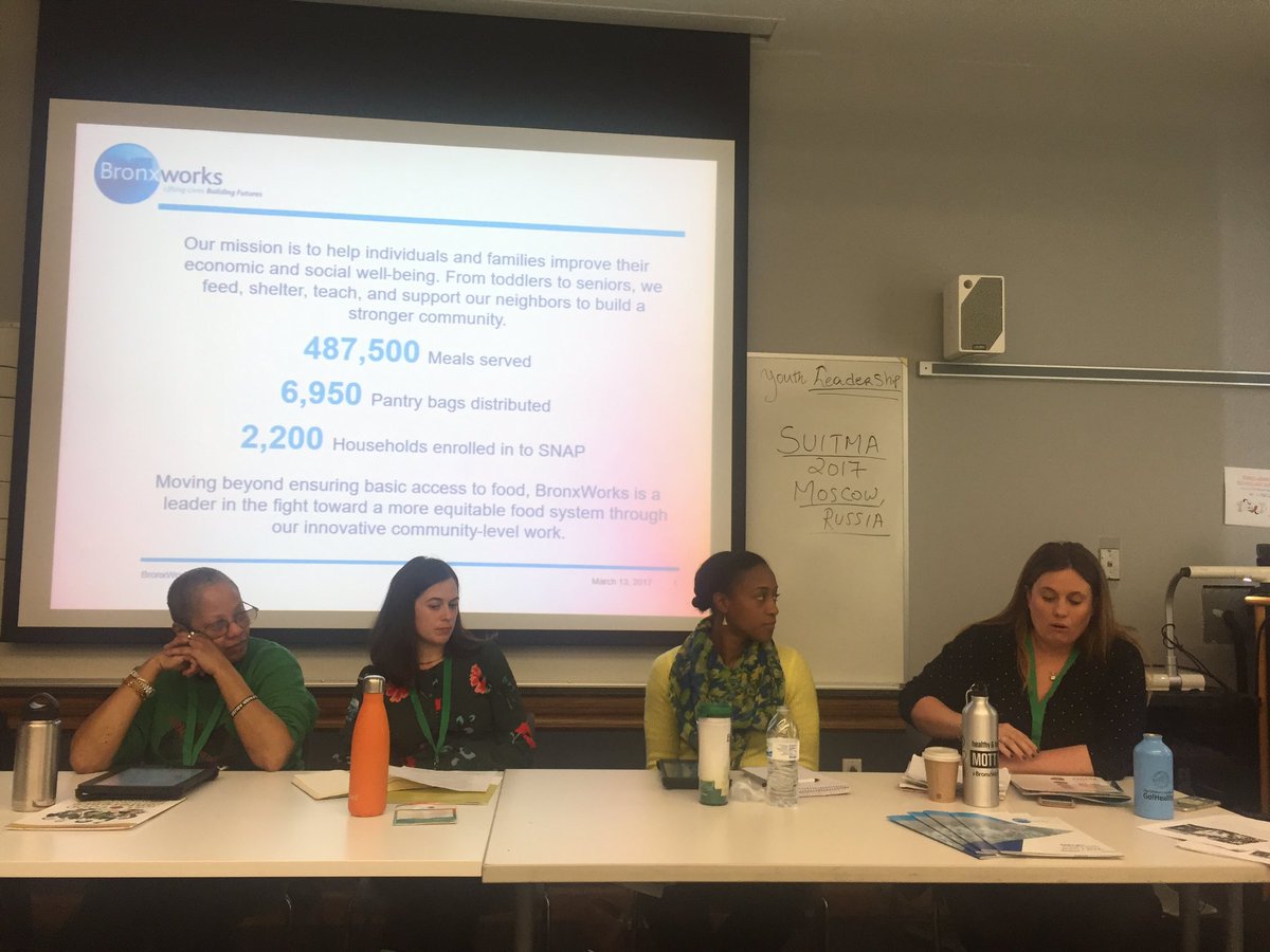 KeebsWong's tweet photo. Rachel Gill talking about @BronxWorks farm to institution program @justfood conference day 2 #CallToCollaboration https://t.co/V6b5Vt2a80