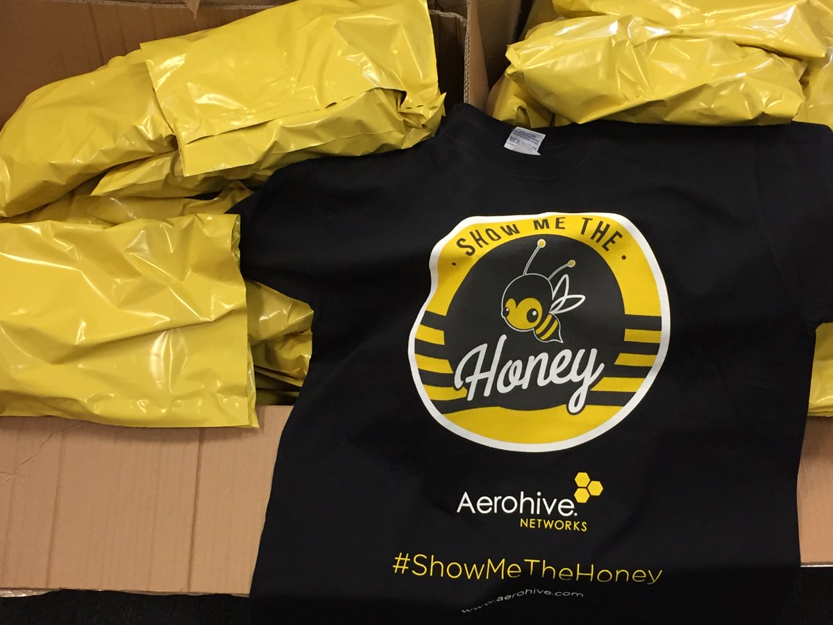 200 lucky @Aerohive partners will be receiving their #ShowMeTheHoney swag soon... Will it be you? Tweet your pictures using #ShowMeTheHoney