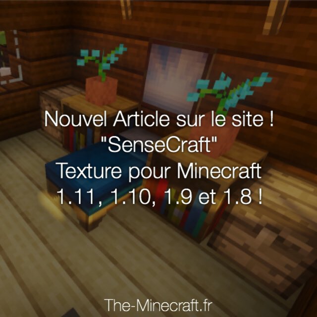 🏞 Nouveau Pack à découvrir !
➜ SenseCraft ⛏ [16x]
➜ Disponible sur le site : tinyurl.com/themc-sensecra…