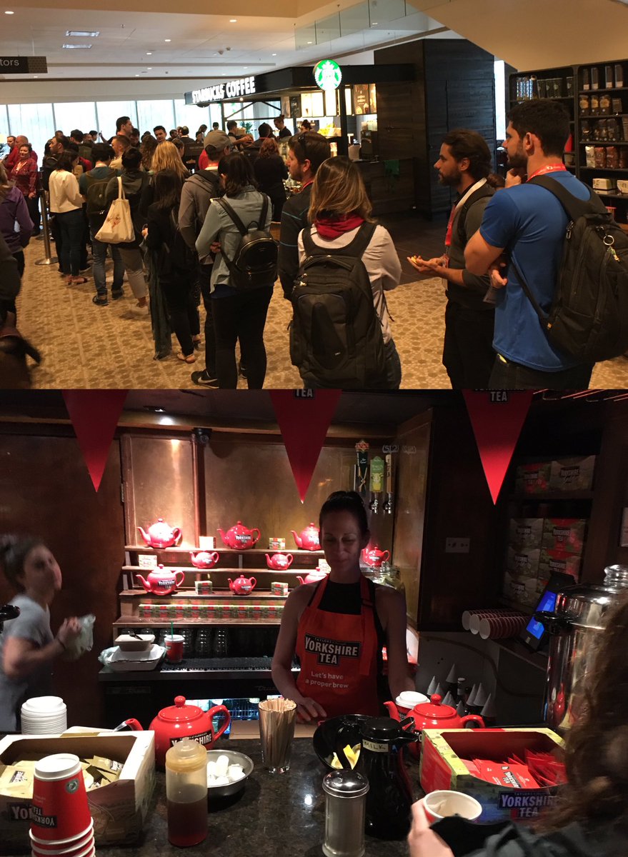 digistuff's tweet photo. Queue for coffee at #SXSW or a civilised cup of tea at the Great Britain House? @UKatSXSW @UK_Haileigh @ForrestBrownTax #sxsw2017 https://t.co/rG358KfvA1