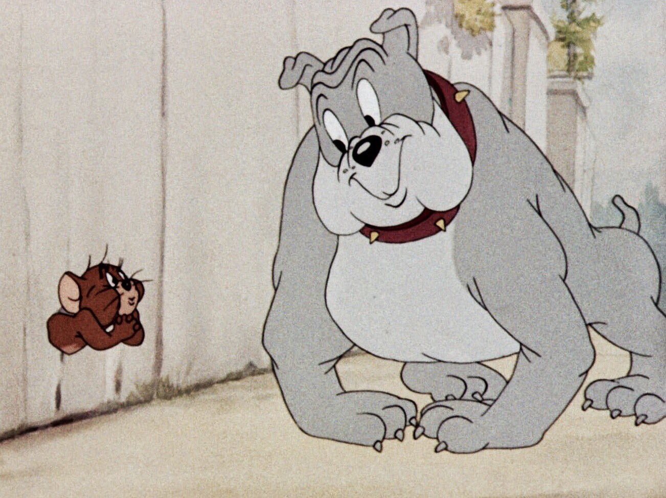 Maletín Dedicación Correspondencia tom y jerry y el perro spike altura