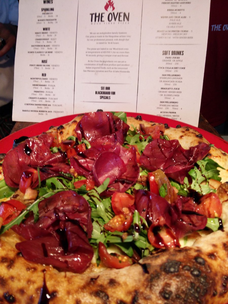 Today's special pizza with Bresaola. Italian cured meat at it's best! #pizza #Bathcity #MondayMadness