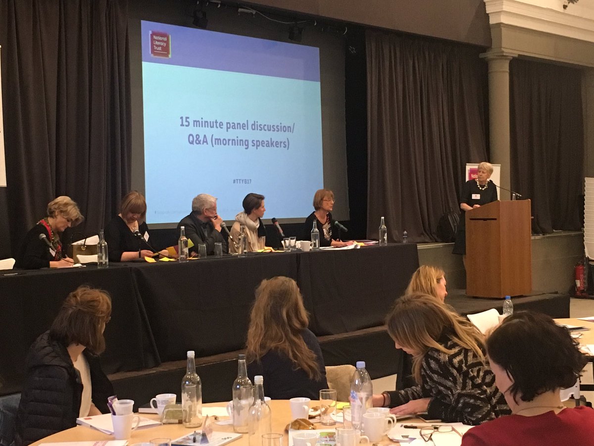 Agnostic_Pope's tweet photo. It's question time at the @Literacy_Trust #TTYB17 conference. Some great learnings so far. https://t.co/6JVidDVuaR