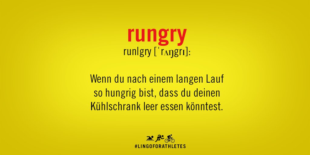Nach dem Sport ist nichts mehr vor uns sicher! #nutrition #lingoforathletes