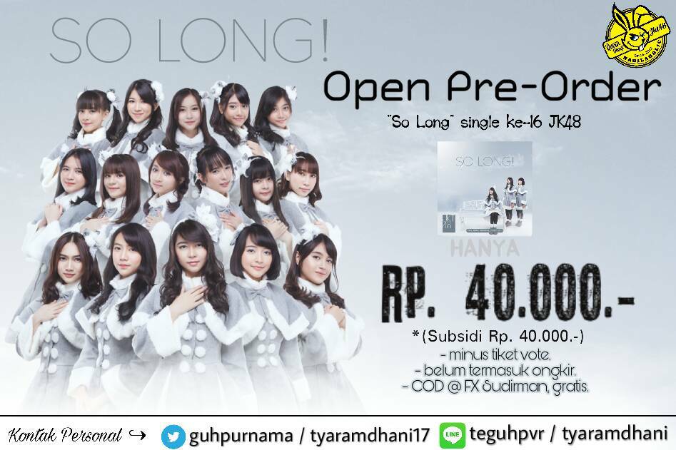 Nabilaholic_INA's tweet photo. Kita akan membuka subsidi CD So Long. Minus kode vote ya #AkuDanKalian 
Untuk infonya bisa d liat ⬇⬇Kuy di order! https://t.co/ZiqeDr7BBx