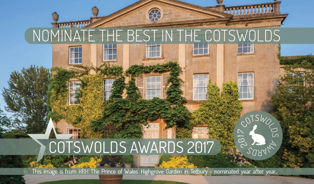 It's now the last few hours NOMINATE in this year's Cotswolds Awards: cotswoldsawards.co.uk