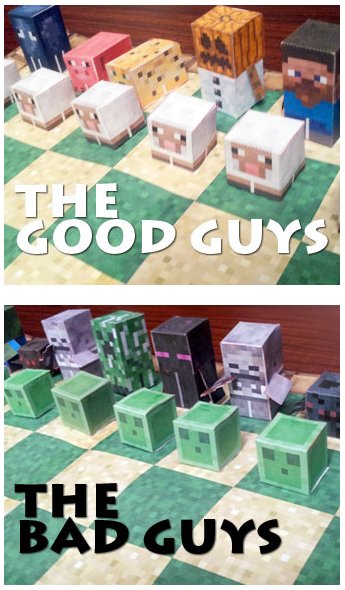 Minecraft Chess Printable! pixelpapercraft.com/project/chess