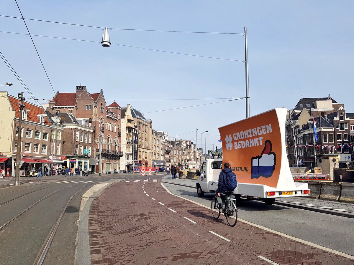 En ook #Amsterdam bedankt #Groningen. #GroningenBedankt