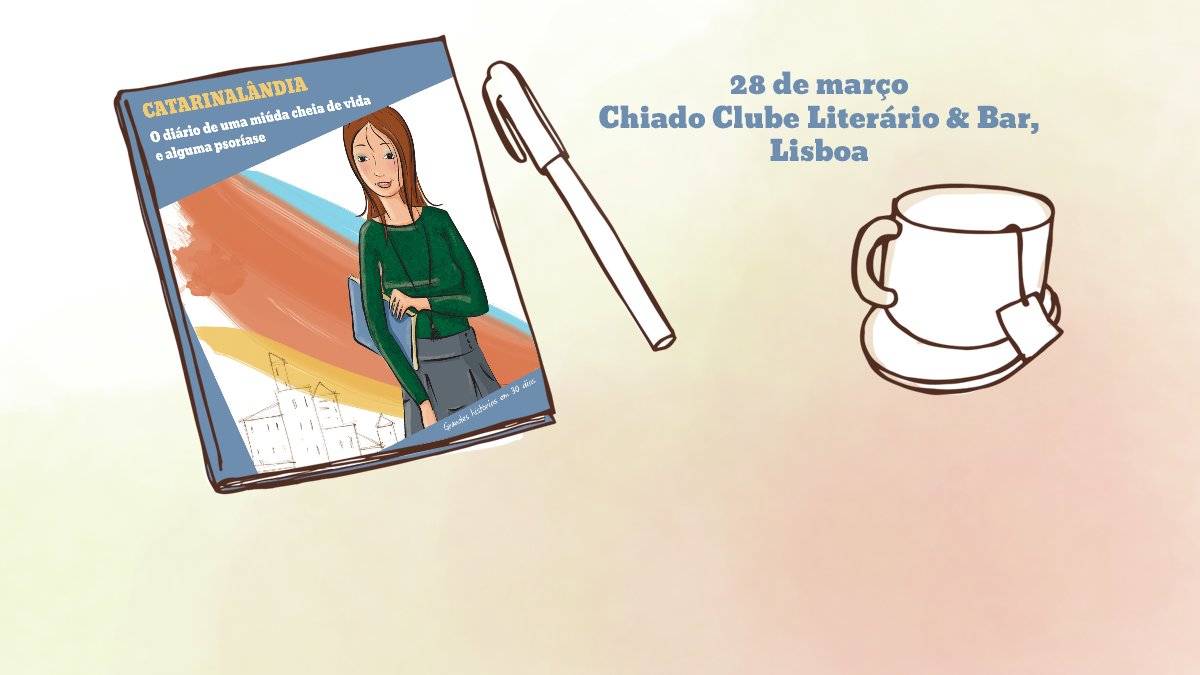 uppartner's tweet photo. @PSOPortugal apresenta diário sobre #psoríase “Catarinalândia” a 28 de março no Chiado Clube Literário. https://t.co/8nvFvBNKko #UPPartner https://t.co/MgheggcVyl