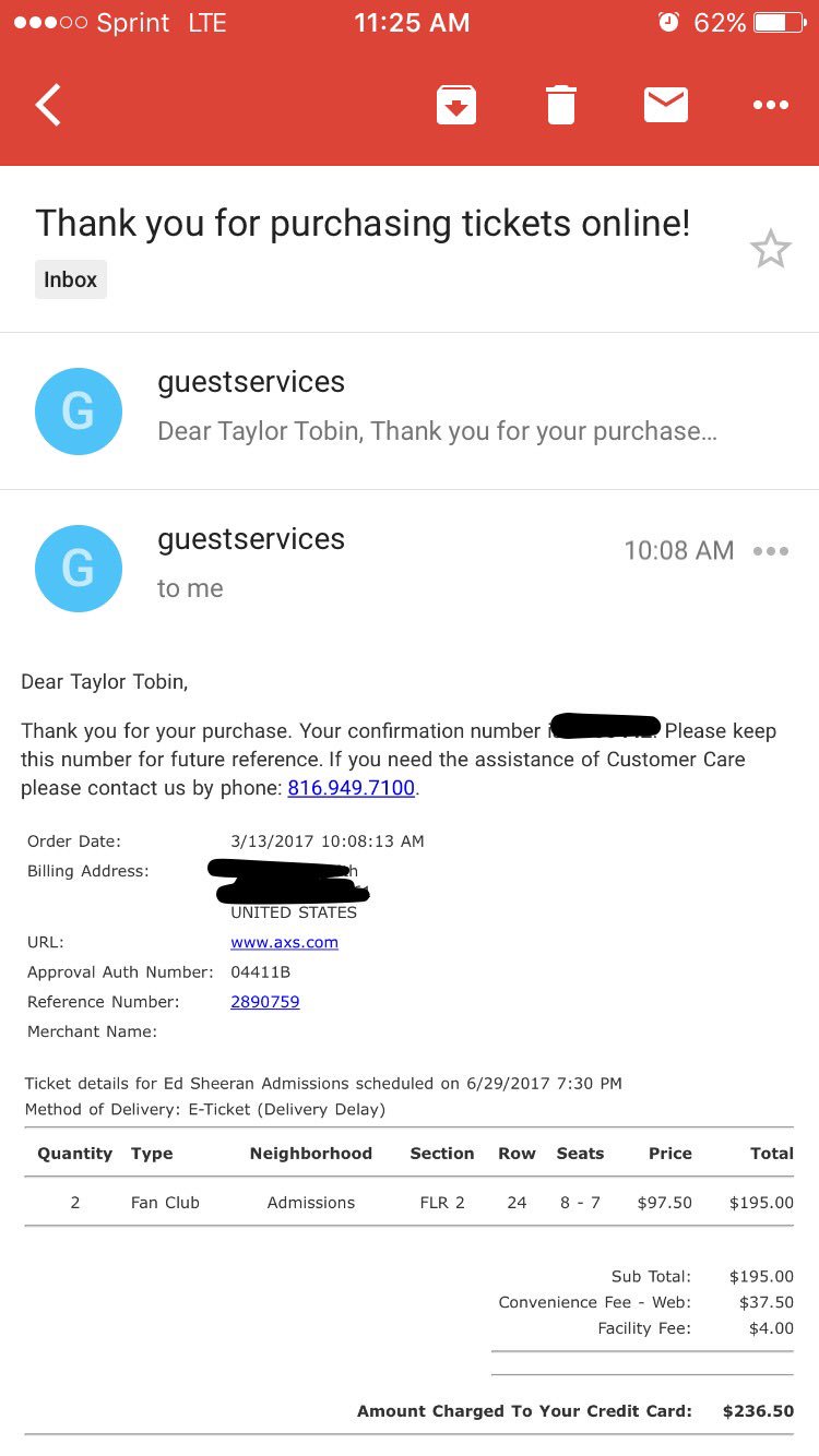 MY SISTER GOT US FLOOR TICKETS TO SEE ED SHEERAN HAPPY BIRTHDAY TO ME!!!   