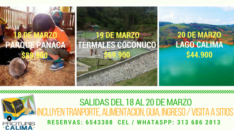 proturiscalima's tweet image. Este fin de semana tenemos las mejores pasadías &amp;amp; mejores precios. Reserva tu cupo en el 6543308 CEL/WA: 3136862013 PROTURISMOCALIMA.COM