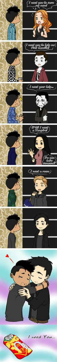 queenbaes17's tweet image. #Malec #malecdeservesbetter #shadowhunters #shadowhuntersseason2 #shadowhunter i love this fanart 😍😍 so cute #cute #malec