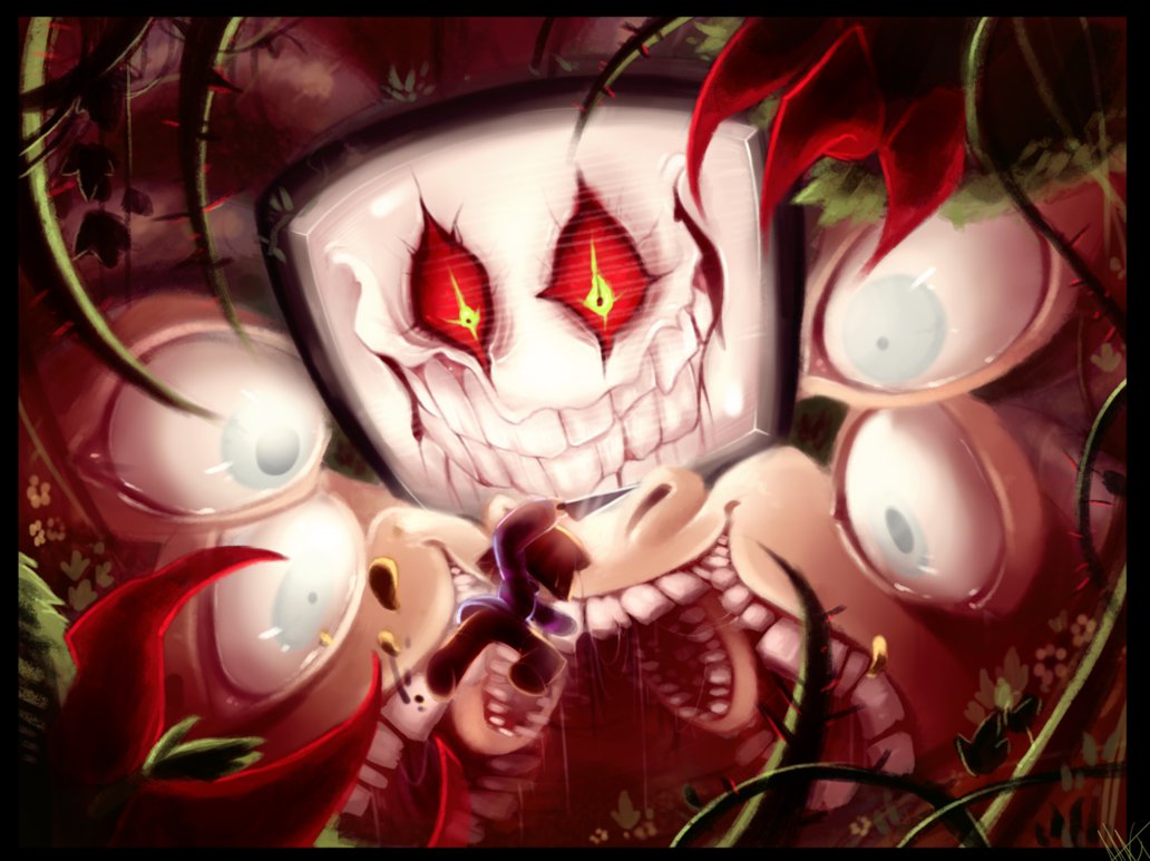 Glitchtale Gaster on X: OMEGA FLOWEY!!! 😨 Art by    / X