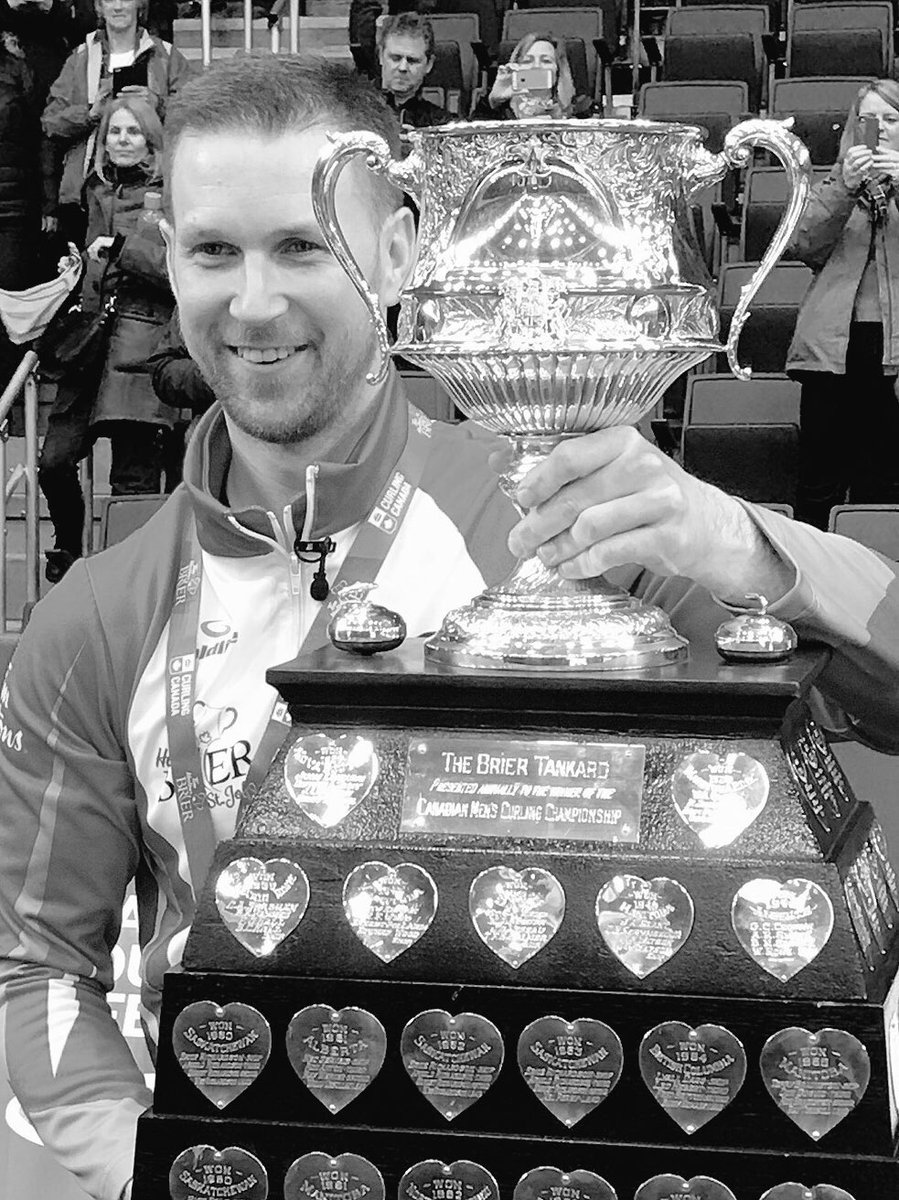 BradGushue's tweet photo. I've paid my dues...we are the champions my friend!!! #Brier2017 #lovestjohns https://t.co/KupBrmBaER