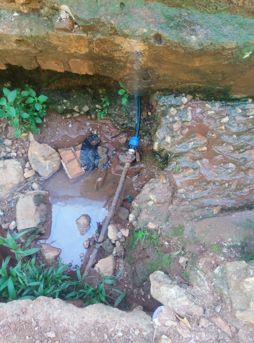 <a href="/nwscug/">NWSC 🇺🇬</a> another broken water pipe 50 meters above bishop Cipriano s.s day section in Luzira.
