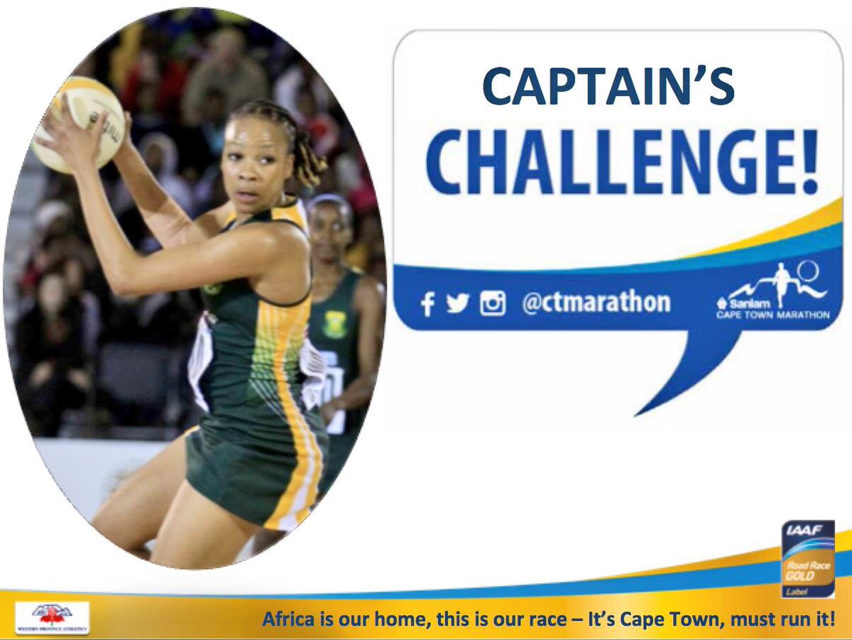 elanameyer's tweet photo. Did you know that 3 former SA team Captains accepted the Challenge to run the @CTMarathon  this Year on 17 Sept #captainschallenge https://t.co/5Ts50GDy9H