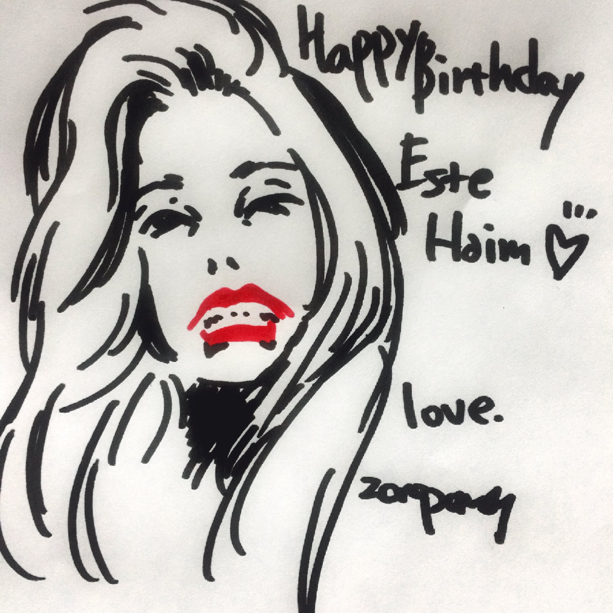 Happy Birthday! Este Haim!!         love you      