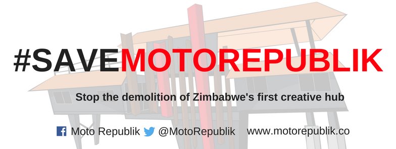ComradeFatsooo's tweet photo. Where dreams are made. Where the future is crafted. Stop the demolition of Zimbabwe's first creative hub. #SaveMotoRepublik #twimbos https://t.co/3L7Llv0hy5