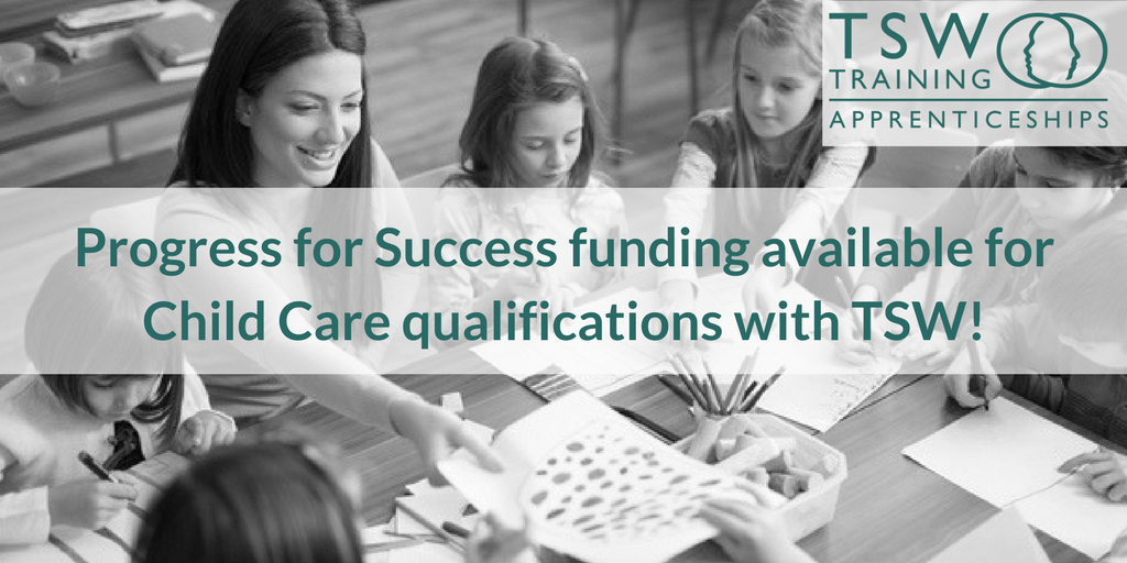 tswapprentice's tweet photo. Remember, we have #ProgressForSuccess #funding available for #Childcare #qualifications through #TSW! Get in touch for more info https://t.co/Og3LZzv8Py