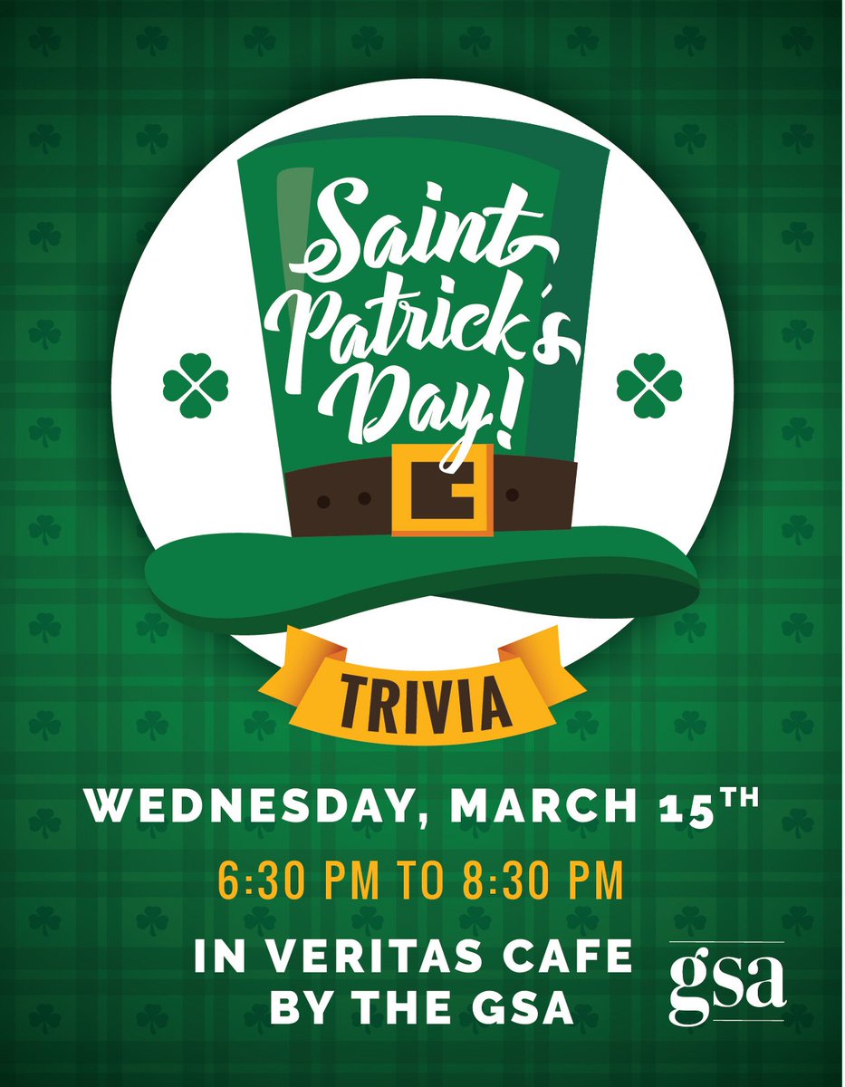 Test your knowledge this Wednesday with some St.Patrick's Day trivia!