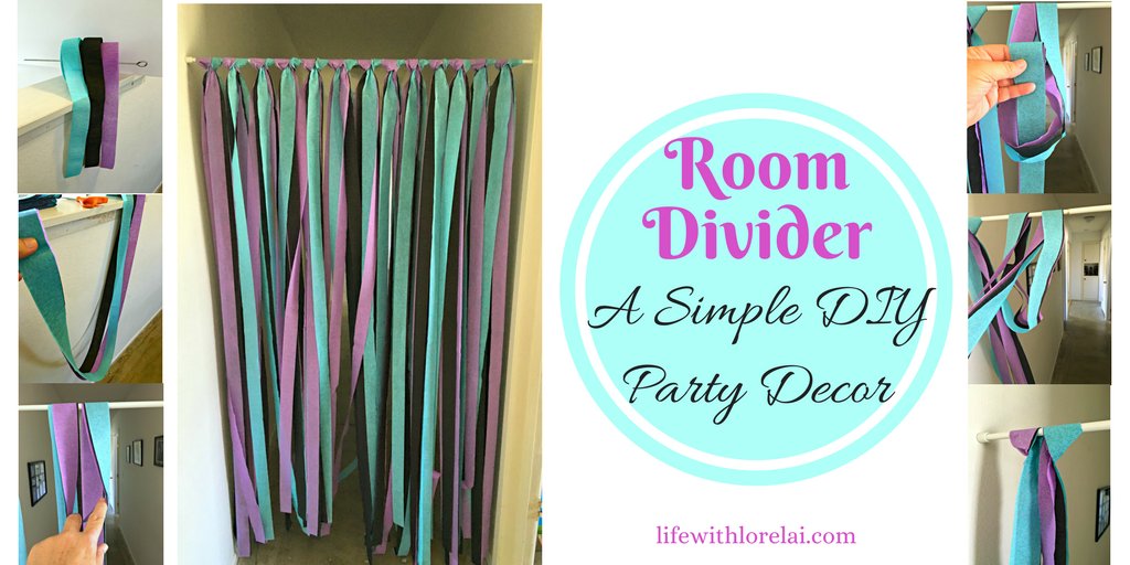 Easy #Party #Decor on a budget. Give this #DIY Room Divider a try. bit.ly/2mjziSO  Make your party fun and festive! #RoomDividers
