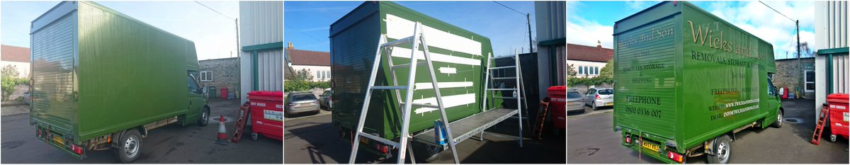 Great job in lovely weather in sunny Somerset... #MondayMorning #vehicles #signwriting #removals