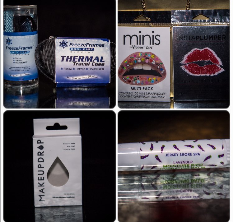 SammiSweetheart's tweet image. Just some of the amazing goodies in my gift bags! @violentlips @JerseyShoreSun #FreezeFrames -#TheMakeupDrop