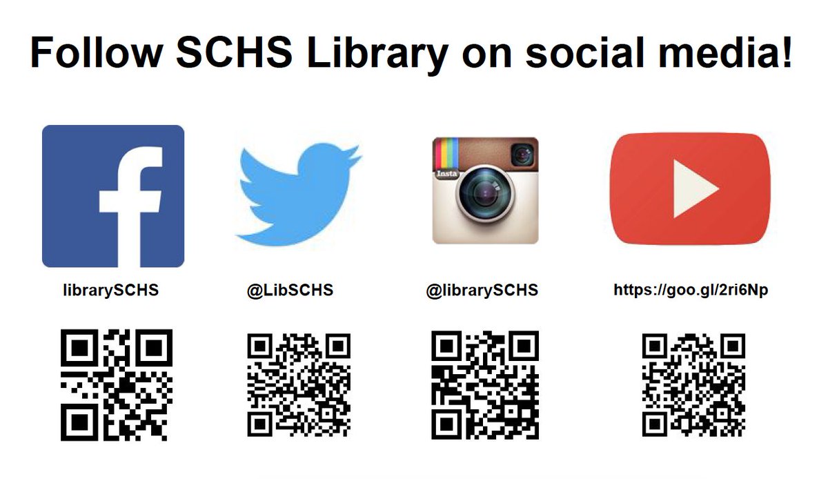 LibSCHS's tweet image. New social media accounts and some resurrecting from the dead! Follow us! ;)