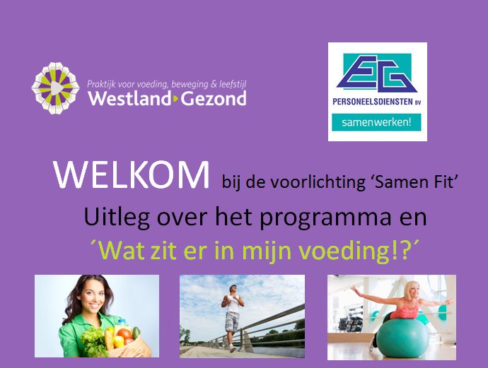 Vandaag de kickoff gehad voor #samenfit met @Westlandgezond, we hebben er zin in!