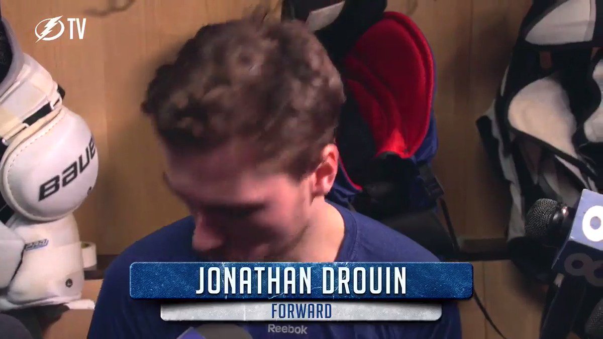 Drouin: "I liked the way we were 4-1 down, in a huge game like this, and we answered the right way." #CHIvsTBL https://t.co/lFzfkXKVlA