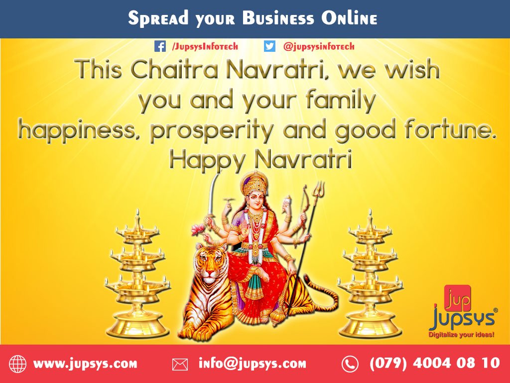 jupsysinfotech's tweet photo. #happychaitranavratri #jupsys #jupsysinfotech https://t.co/kOHVKKwE3F