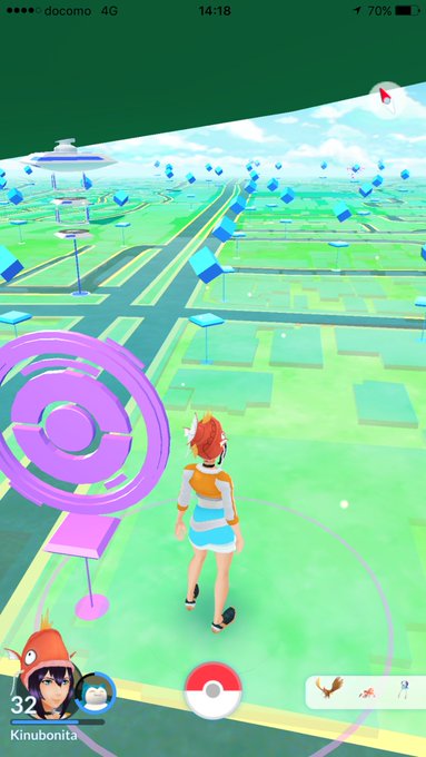 ポケモンgo ジムに巨大緑色の怪獣 位置偽装 バグ 新アイテム