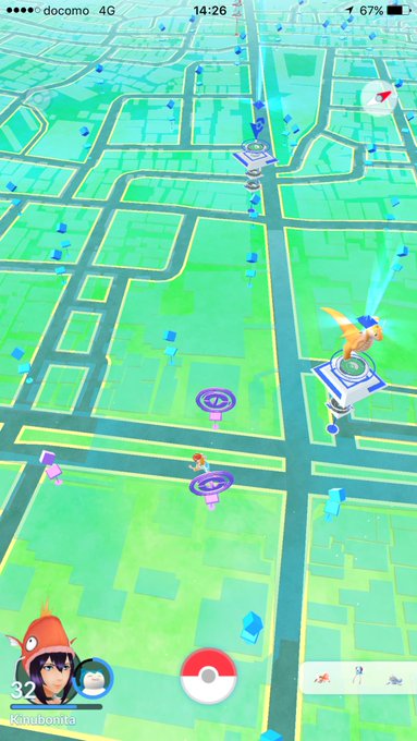 ポケモンgo ジムに巨大緑色の怪獣 位置偽装 バグ 新アイテム