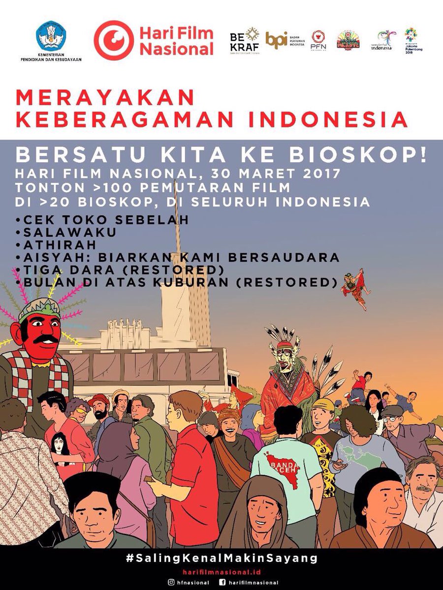 Ayo ke bioskop!! Bangga Nonton Film Indonesia 🙏🏽 
#SalingKenalMakinSayang