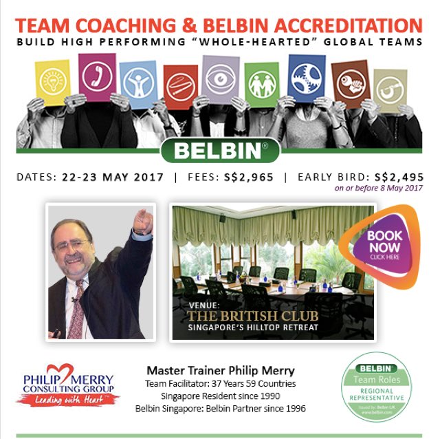 The next Accreditation Course is coming in May! Don't forget to SIGN UP and learn how to get the best out of your TEAMS! #BelbinSingapore