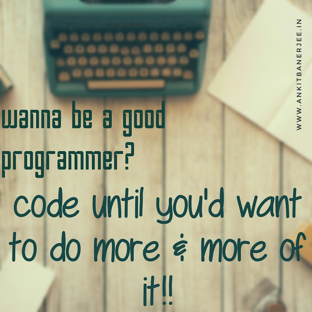imAnkitBanerjee's tweet image. #Coding #programming #GoodProgrammer #developer #bettercode #cleancode #programmer #programmingtip #Tips