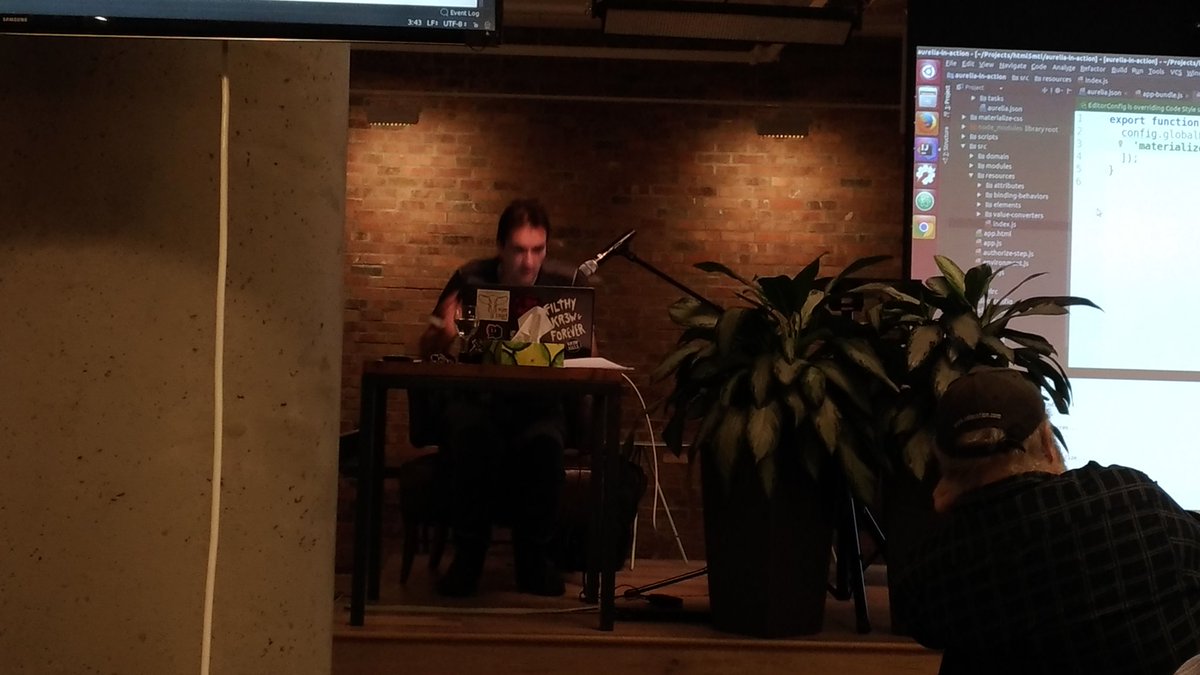 printstacktrace's tweet image. Amazing live coding by @altus34 about aurelia.io and @testatoo at #html5mtl