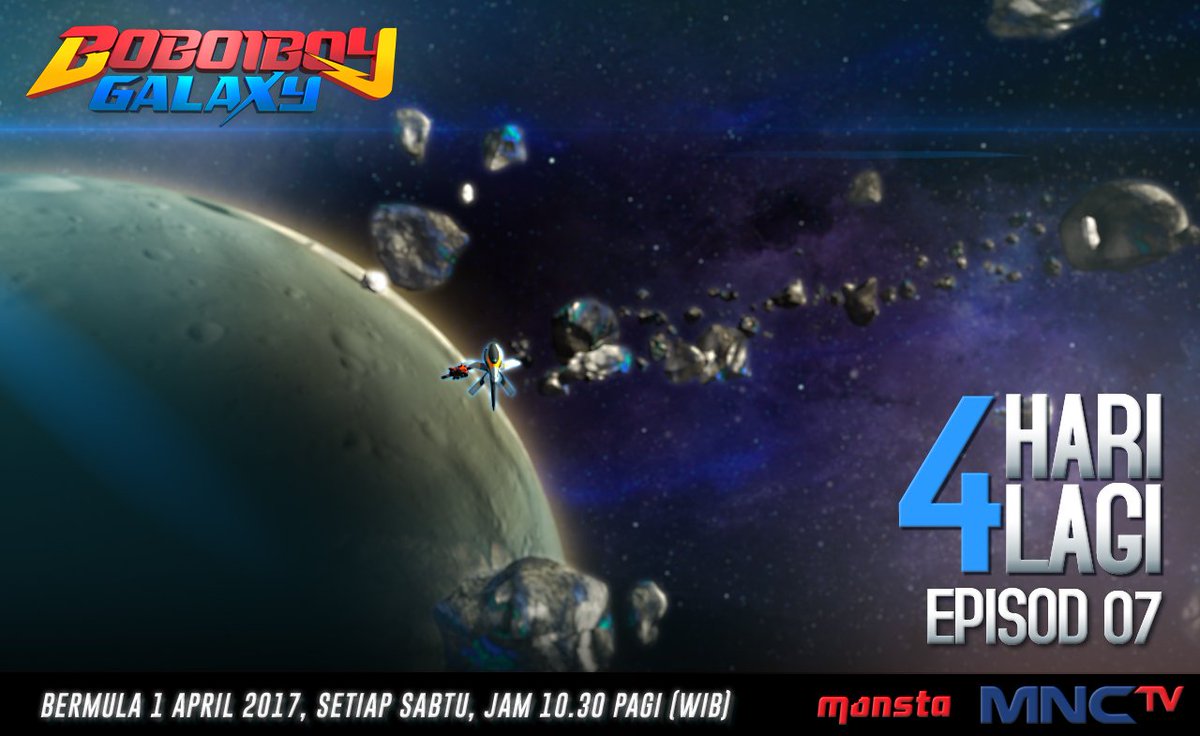 BoBoiBoy's tweet photo. Hai, teman-teman di Indonesia! 4 HARI lagi hingga #BoBoiBoyGalaxy EP07 di @Official_MNCTV! Jangan lupa ikuti petualangan terbaru BoBoiBoy!⚡ https://t.co/A5Abp7Y9Vb