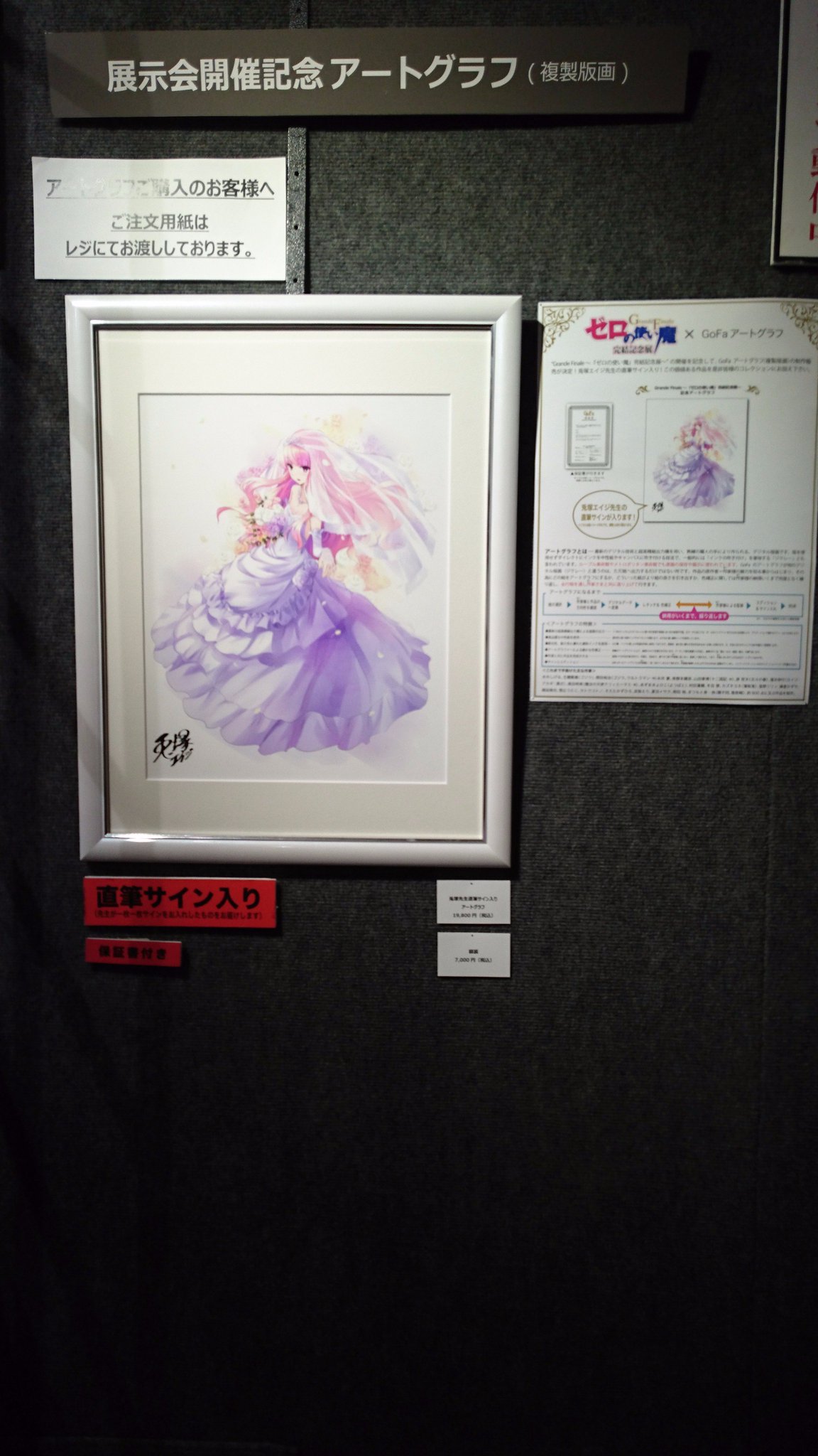 gofa 浜弓場双展　直筆サイン入り額付きアートグラフ　ハナヤマタ gofa 浜弓場双展 直筆サイン入り額付きアートグラフ ハナヤマタ