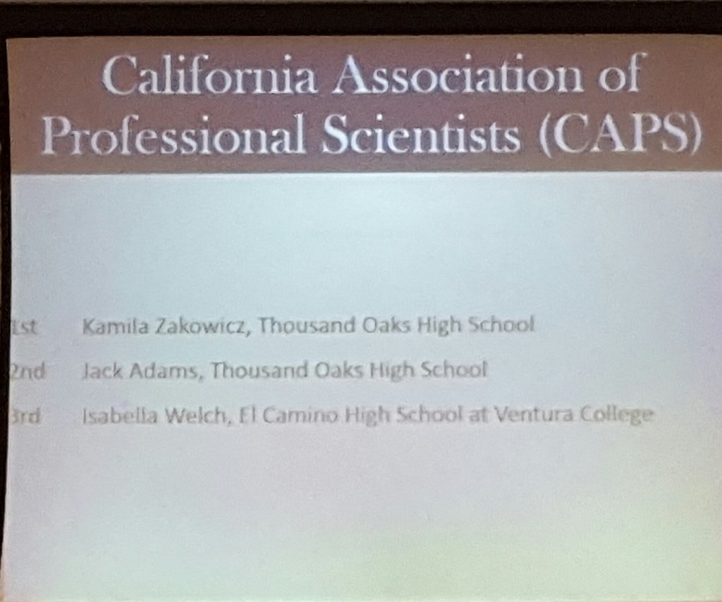 llichtl's tweet photo. #VCScienceFair results! @ThousandOaksHS @tohsthelancer @TOHSTheCenter @theacornonline https://t.co/ihLkwrT5GC
