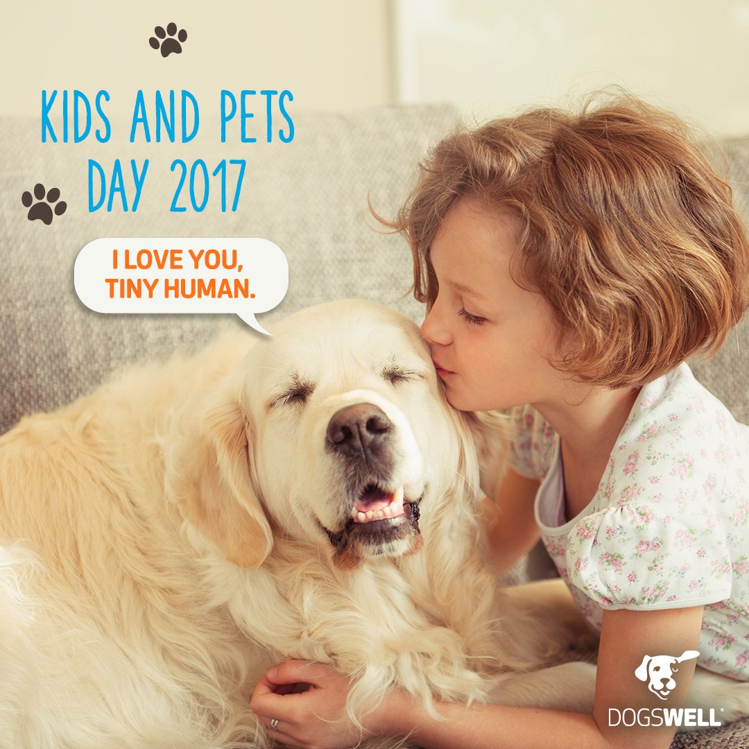 dogswell's tweet photo. There's just nothing like growing up with a dog. #kidsandpetsday2017 https://t.co/6Wir7cbsl4